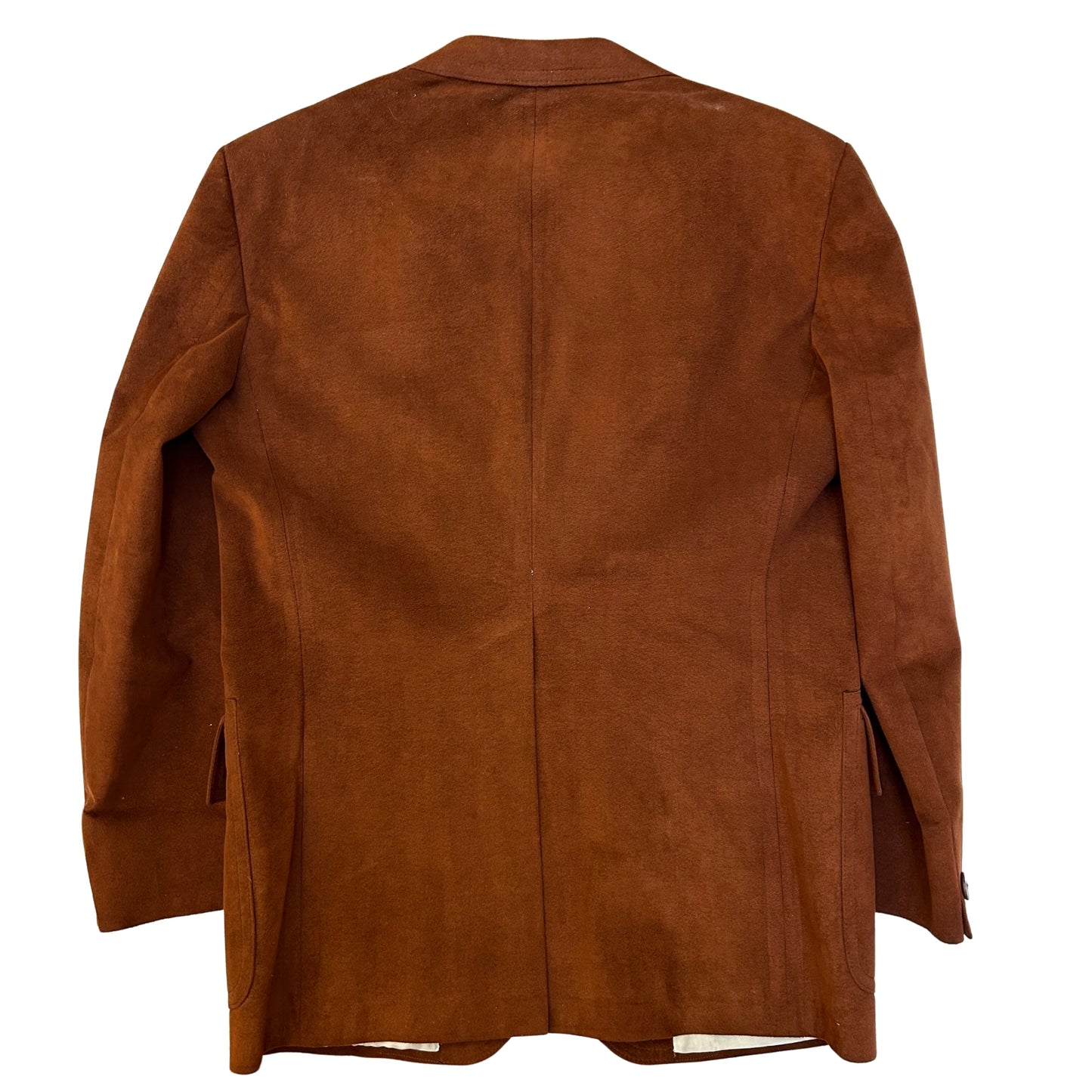 Samuelson Burnt Orange Faux Suede Blazer