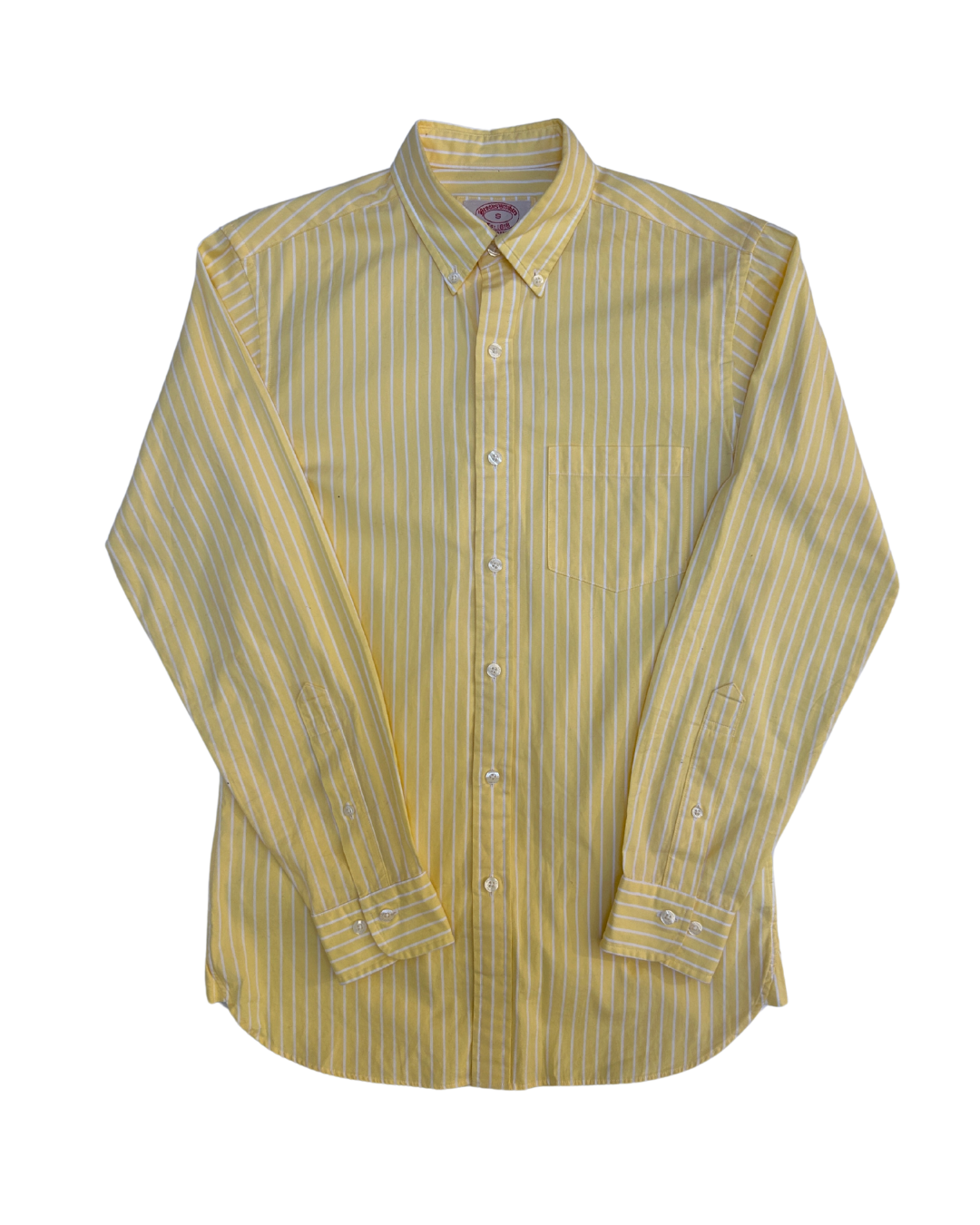 Brooks Brothers Yellow and White Button Down