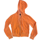 Bebe Peach Terry Cloth Cropped Zip Hoodie