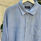 GAP Blue Linen Blend Button Up
