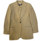 DKNY Beige Herringbone Wool Blazer