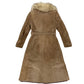 Jeno de Paris Light Brown Seude Trench Coat