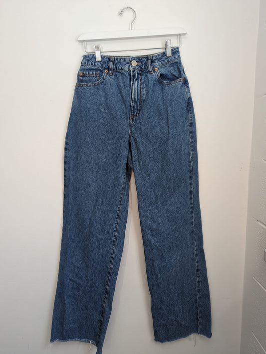 Garage Medium Wash Wide Leg Jeans - Size 25