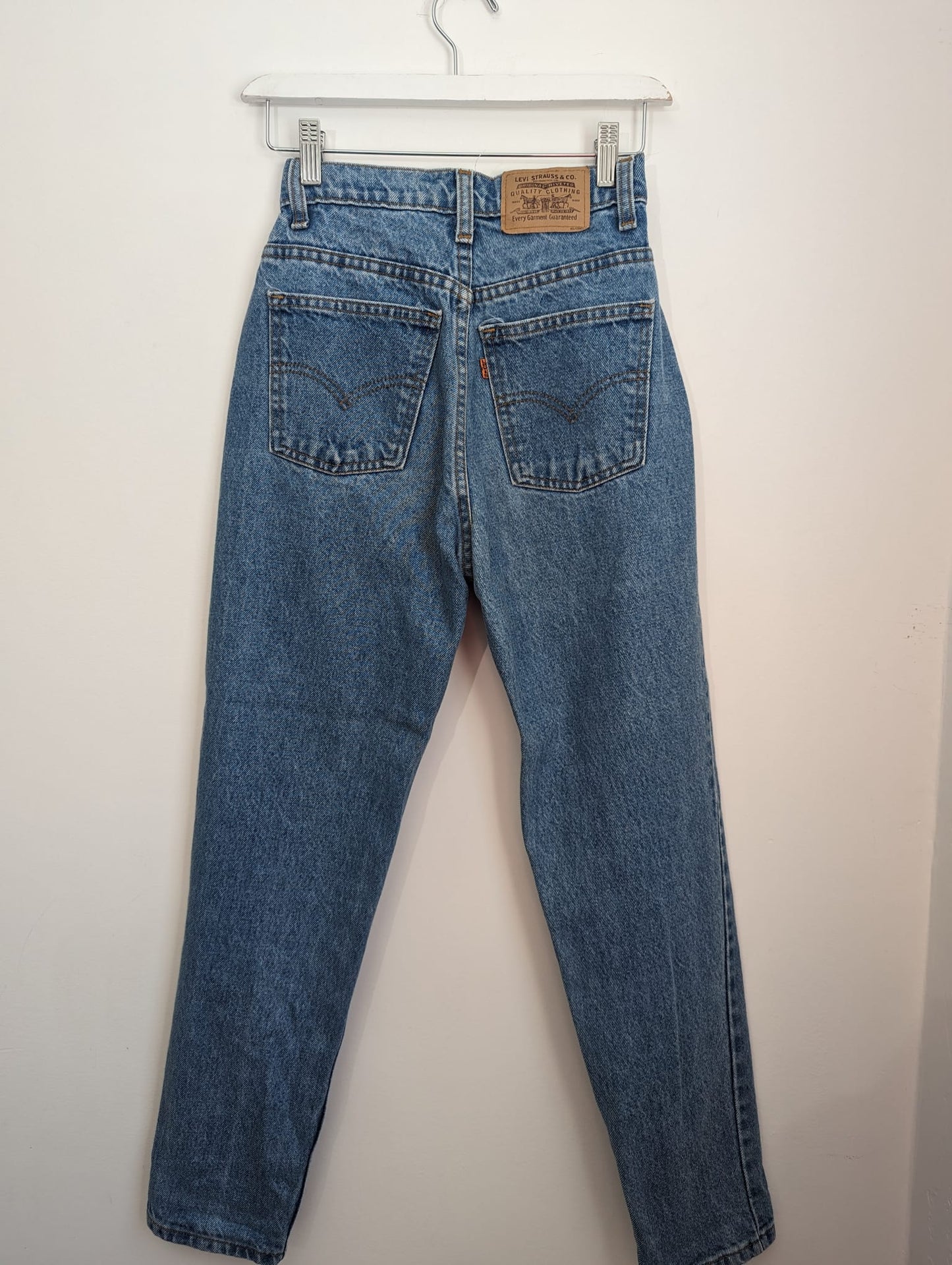 Levi's Vintage Light Wash Orange Tab Jeans - Size 24