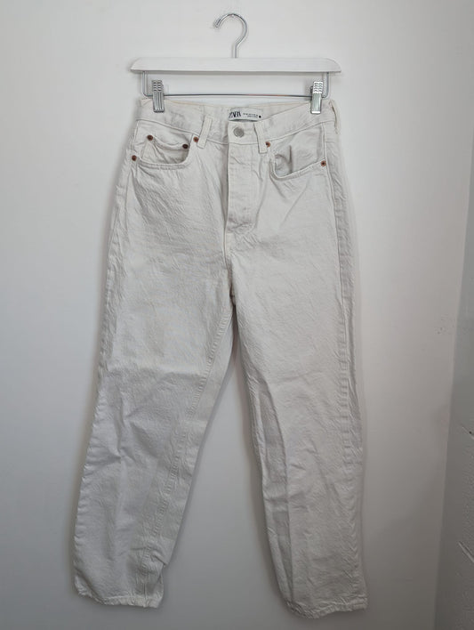 Zara White Jeans - Size 4