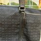 Coach Black Monogram and Leather Tote Bag