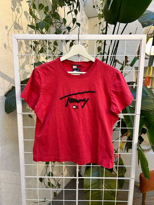Tommy Hilfiger Red Beaded Y2K Tee